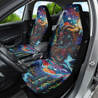 Stained Glass Krampus Car Seat Cover Folklore Horror Art - Wonder Print Shop