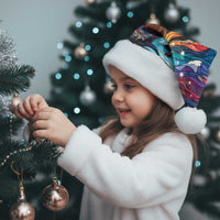 Stained Glass Krampus Christmas Santa Hat Folklore Horror Art - Wonder Print Shop