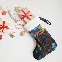 Stained Glass Krampus Christmas Stocking Folklore Horror Art - Wonder Print Shop