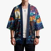 Stained Glass Krampus Kimono Folklore Horror Art - Wonder Print Shop