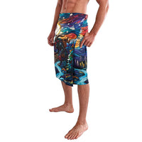 Stained Glass Krampus Lavalava Folklore Horror Art - Wonder Print Shop