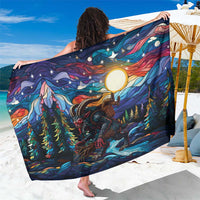 Stained Glass Krampus Sarong Folklore Horror Art - Wonder Print Shop