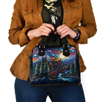 Stained Glass Krampus Shoulder Handbag Folklore Horror Art - Wonder Print Shop