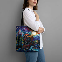 Stained Glass Krampus Tote Bag Folklore Horror Art - Wonder Print Shop