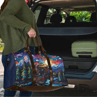 Stained Glass Krampus Travel Bag Folklore Horror Art - Wonder Print Shop