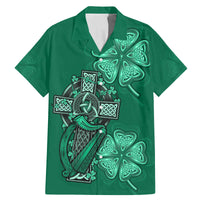 Irish Celtic Cross and Harp with Ireland Shamrock Personalized Family Matching Mermaid Dress and Hawaiian Shirt LT9 - Wonder Print Shop