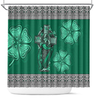 irish-celtic-cross-and-harp-with-ireland-shamrock-personalized-shower-curtain