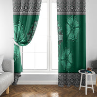Irish Celtic Cross and Harp with Ireland Shamrock Personalized Window Curtain - Wonder Print Shop