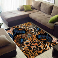 African Ankara Motifs Mixed Animal Skins Area Rug LT9 - Wonder Print Shop