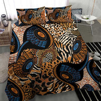African Ankara Motifs Mixed Animal Skins Bedding Set LT9 - Wonder Print Shop