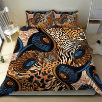 African Ankara Motifs Mixed Animal Skins Bedding Set LT9 - Wonder Print Shop