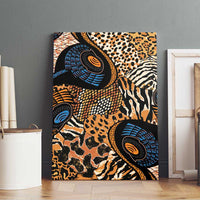 African Ankara Motifs Mixed Animal Skins Canvas Wall Art LT9 - Wonder Print Shop