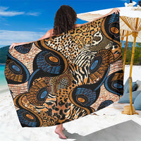 African Ankara Motifs Mixed Animal Skins Sarong - Wonder Print Shop