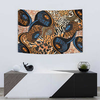 African Ankara Motifs Mixed Animal Skins Tapestry - Wonder Print Shop