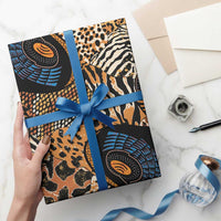 African Ankara Motifs Mixed Animal Skins Wrapping Paper - Wonder Print Shop
