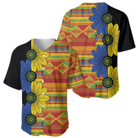 African Ethnic Kitenge Ankara Style Baseball Jersey LT9 - Wonder Print Shop