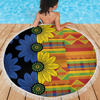 African Ethnic Kitenge Ankara Style Beach Blanket LT9 - Wonder Print Shop