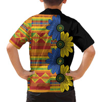 African Ethnic Kitenge Ankara Style Family Matching Tank Maxi Dress and Hawaiian Shirt - Wonder Print Shop