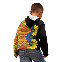 African Ethnic Kitenge Ankara Style Kid Hoodie - Wonder Print Shop