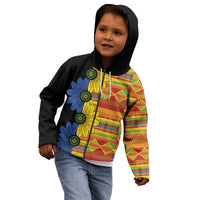 African Ethnic Kitenge Ankara Style Kid Hoodie - Wonder Print Shop