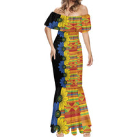 African Ethnic Kitenge Ankara Style Mermaid Dress - Wonder Print Shop