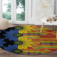 African Ethnic Kitenge Ankara Style Round Carpet - Wonder Print Shop