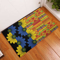 African Ethnic Kitenge Ankara Style Rubber Doormat - Wonder Print Shop