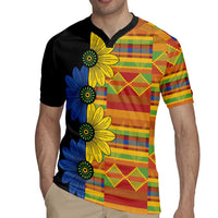 African Ethnic Kitenge Ankara Style Rugby Jersey - Wonder Print Shop