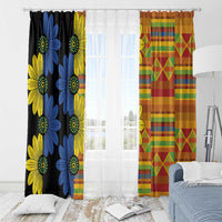 African Ethnic Kitenge Ankara Style Window Curtain - Wonder Print Shop