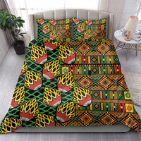 African Tribal Geometric Mixed Kanga Pattern Bedding Set LT9 - Wonder Print Shop