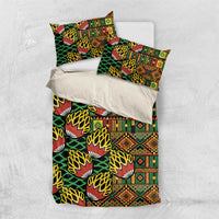 African Tribal Geometric Mixed Kanga Pattern Bedding Set LT9 - Wonder Print Shop