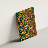 African Tribal Geometric Mixed Kanga Pattern Canvas Wall Art LT9 - Wonder Print Shop