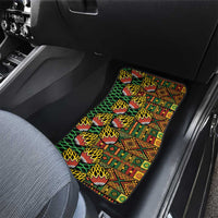 African Tribal Geometric Mixed Kanga Pattern Car Mats LT9 - Wonder Print Shop