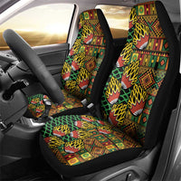 African Tribal Geometric Mixed Kanga Pattern Car Seat Cover LT9 - Wonder Print Shop