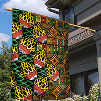 African Tribal Geometric Mixed Kanga Pattern Garden Flag - Wonder Print Shop