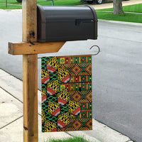 African Tribal Geometric Mixed Kanga Pattern Garden Flag - Wonder Print Shop