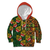African Tribal Geometric Mixed Kanga Pattern Kid Hoodie - Wonder Print Shop