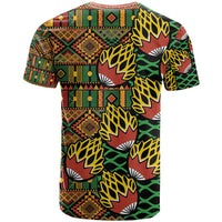 African Tribal Geometric Mixed Kanga Pattern T Shirt - Wonder Print Shop
