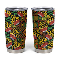 African Tribal Geometric Mixed Kanga Pattern Tumbler Cup - Wonder Print Shop