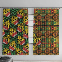 African Tribal Geometric Mixed Kanga Pattern Window Curtain - Wonder Print Shop