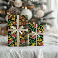 African Tribal Geometric Mixed Kanga Pattern Wrapping Paper - Wonder Print Shop