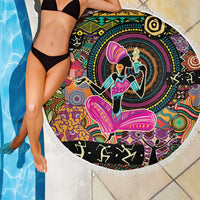 African Women Ethnic Motifs Beach Blanket LT9 - Wonder Print Shop