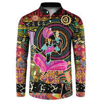 African Women Ethnic Motifs Button Sweatshirt LT9 - Wonder Print Shop