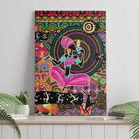 African Women Ethnic Motifs Canvas Wall Art LT9 - Wonder Print Shop