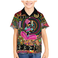 African Women Ethnic Motifs Family Matching Mermaid Dress and Hawaiian Shirt LT9 - Wonder Print Shop