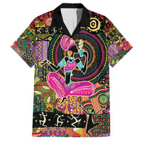 African Women Ethnic Motifs Family Matching Off Shoulder Maxi Dress and Hawaiian Shirt LT9 - Wonder Print Shop