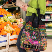 African Women Ethnic Motifs Grocery Bag