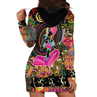 African Women Ethnic Motifs Hoodie Dress - Wonder Print Shop