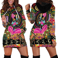 African Women Ethnic Motifs Hoodie Dress - Wonder Print Shop