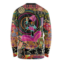 African Women Ethnic Motifs Long Sleeve Shirt - Wonder Print Shop